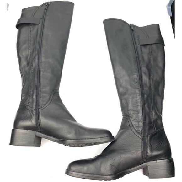 Arturo Chiang Darren knee high boots sz 8 leather - Picture 6 of 13